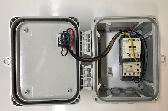 Magnetic Motor Starter Enclosure W/Select Switch, 1HP 480V, 1.6-2.5A, 240VAC, 9A
