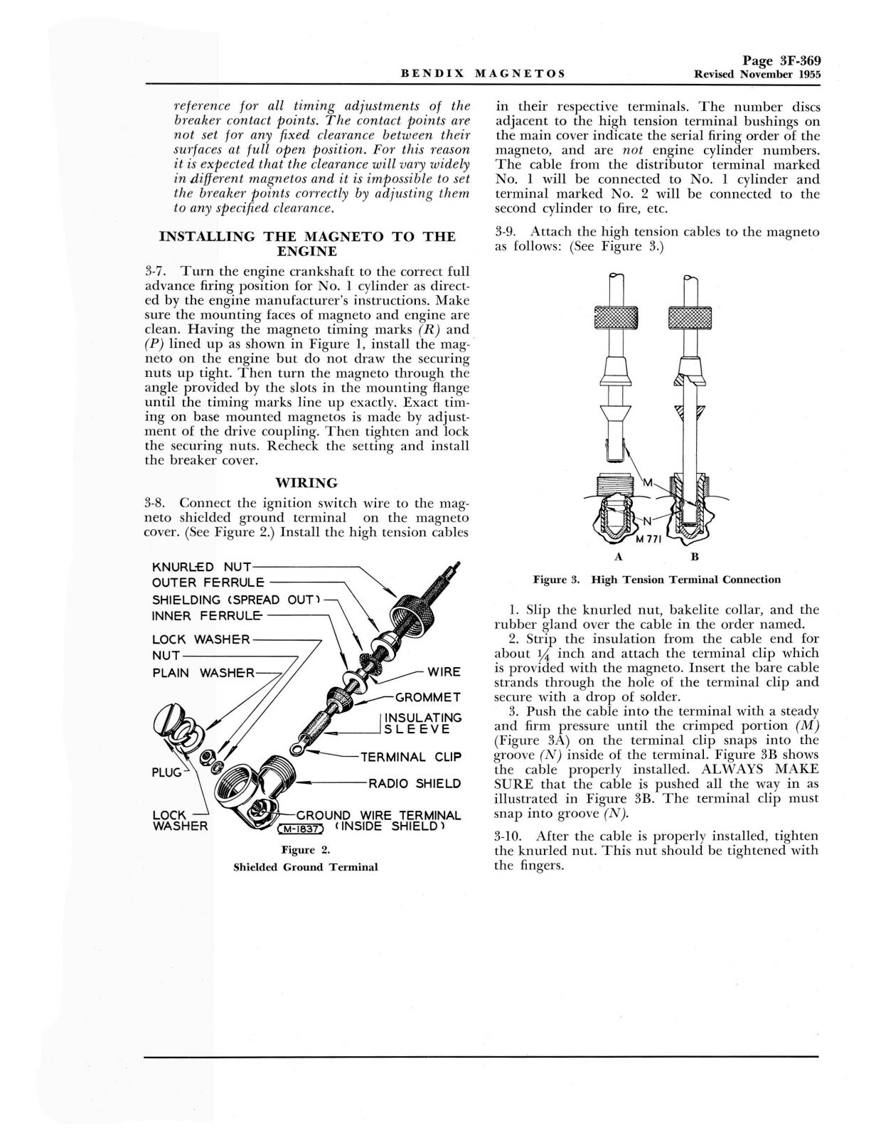 Bendix Scintilla SB, SF Series Magnetos Service Instructions Manual #782