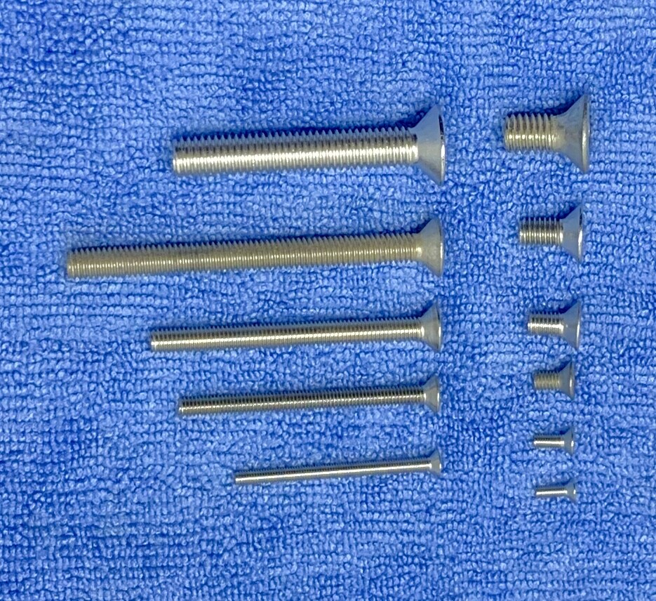 Stainless Steel Flat Head Socket Screws DIN 7991 Metric M2.5 M3 M4 M5 M6 M8