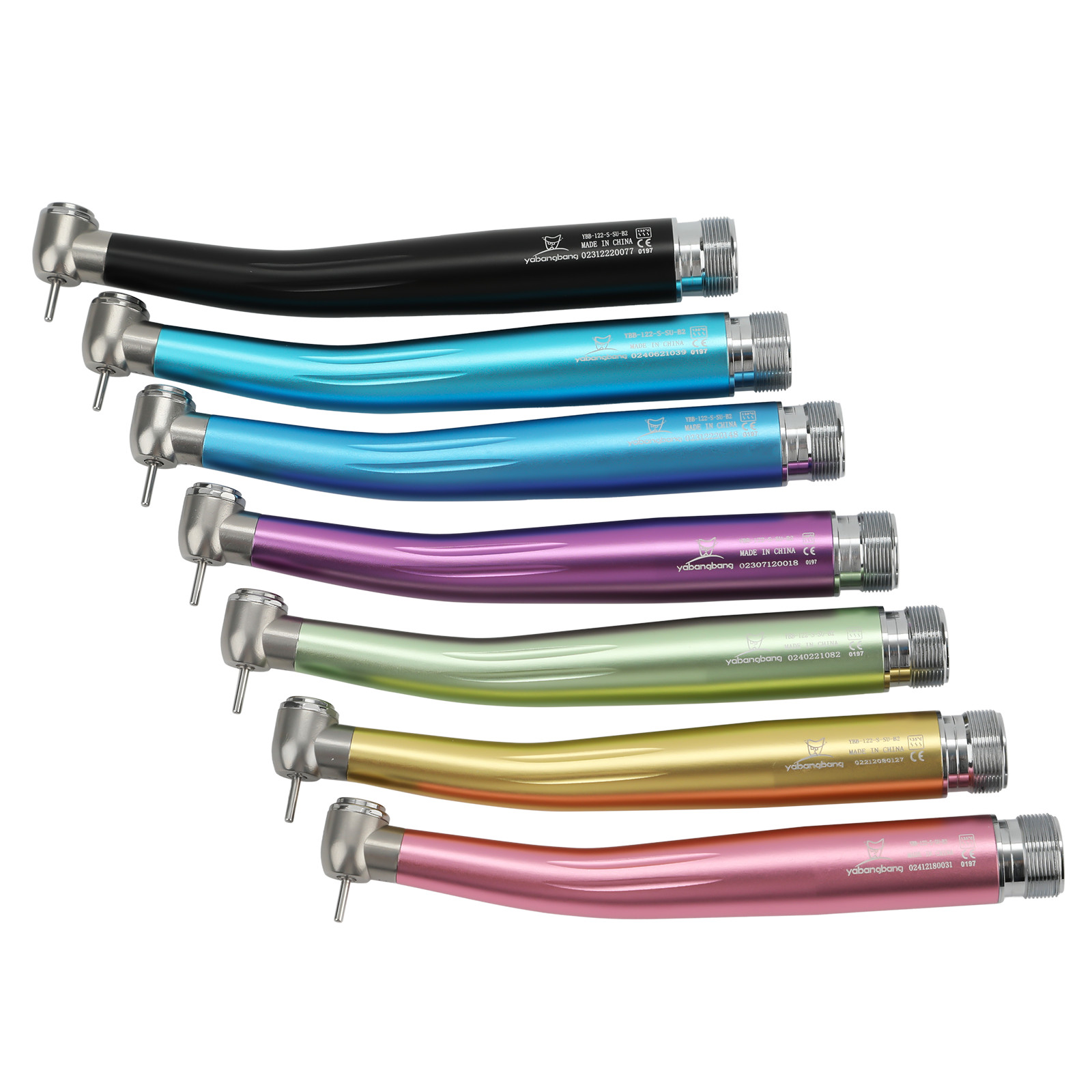 NSK Style Dental High Speed Handpiece Colorful Turbine 2/4 Holes 7 Colors Rotor