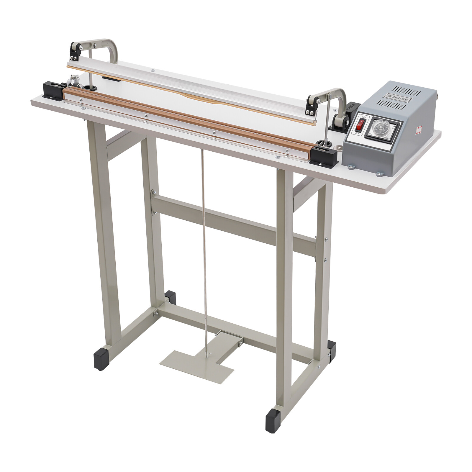22.83″ Foot Pedal Impulse Sealer heat sealing machine,Plastic Bag sealer AC110V