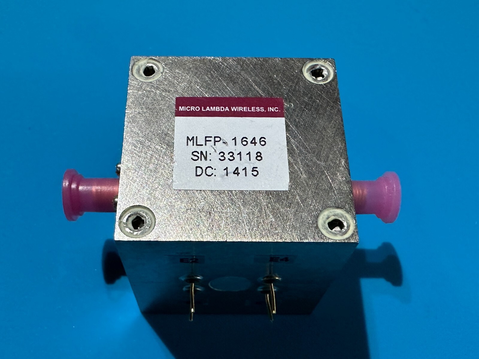 Micro-Lambda Wireless MLFP-1646 bandpass YIG Filter Tektronix Synthesys Research