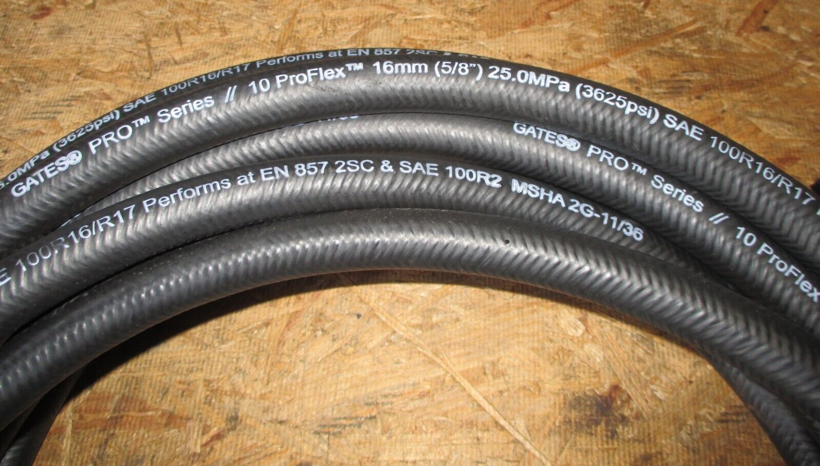 GATES HYDRAULIC HOSE 10 PROFLEX 5/8″ 50′ FEET SAE 100R16/R17 3625 PSI