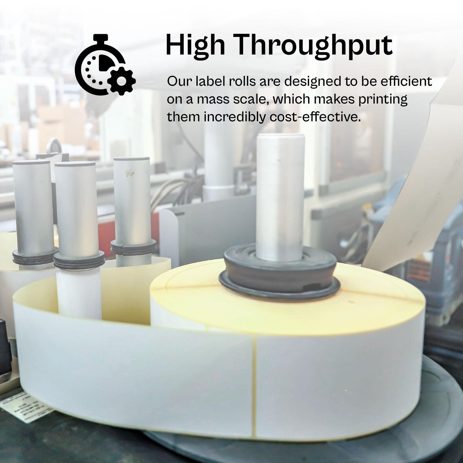 4″ x 3″ Shipping Labels, White Direct Thermal Labels, No Ribbon Required 4 Rolls