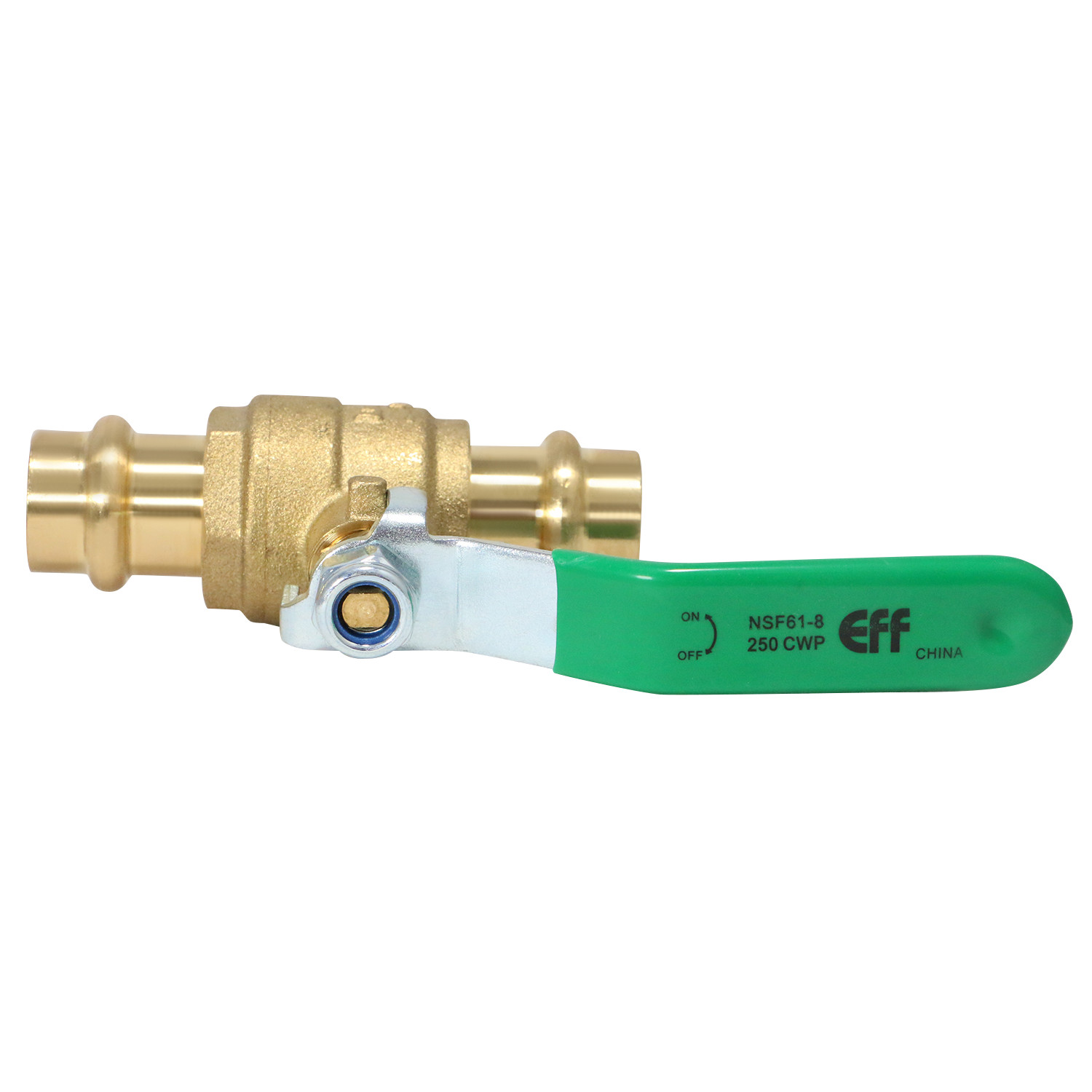 10 Pieces 1/2″ Press Ball Valve, Lead Free Brass, Full Port