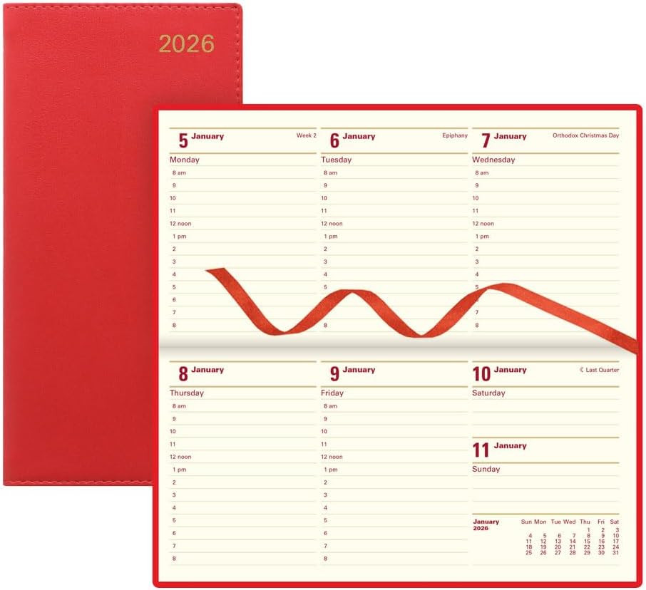 ® 2026 Belgravia Weekly/Monthly Appointment Book and Planner, 12 Months, January