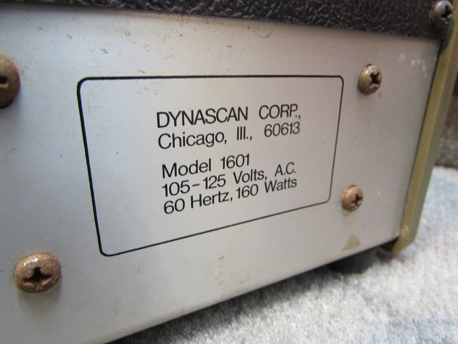 ESTATE* VINTAGE DYNASCAN B&K 1601 DC POWER SUPPLY ~ READ