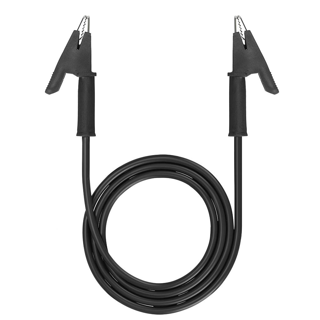 Dual Ended Crocodile Alligator Clips, 15A Test Lead Wire Cable with Insulators C