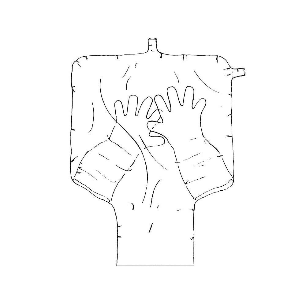 GLAS-COL 108D X-17-17H Glove Bag,PK6 60AG27