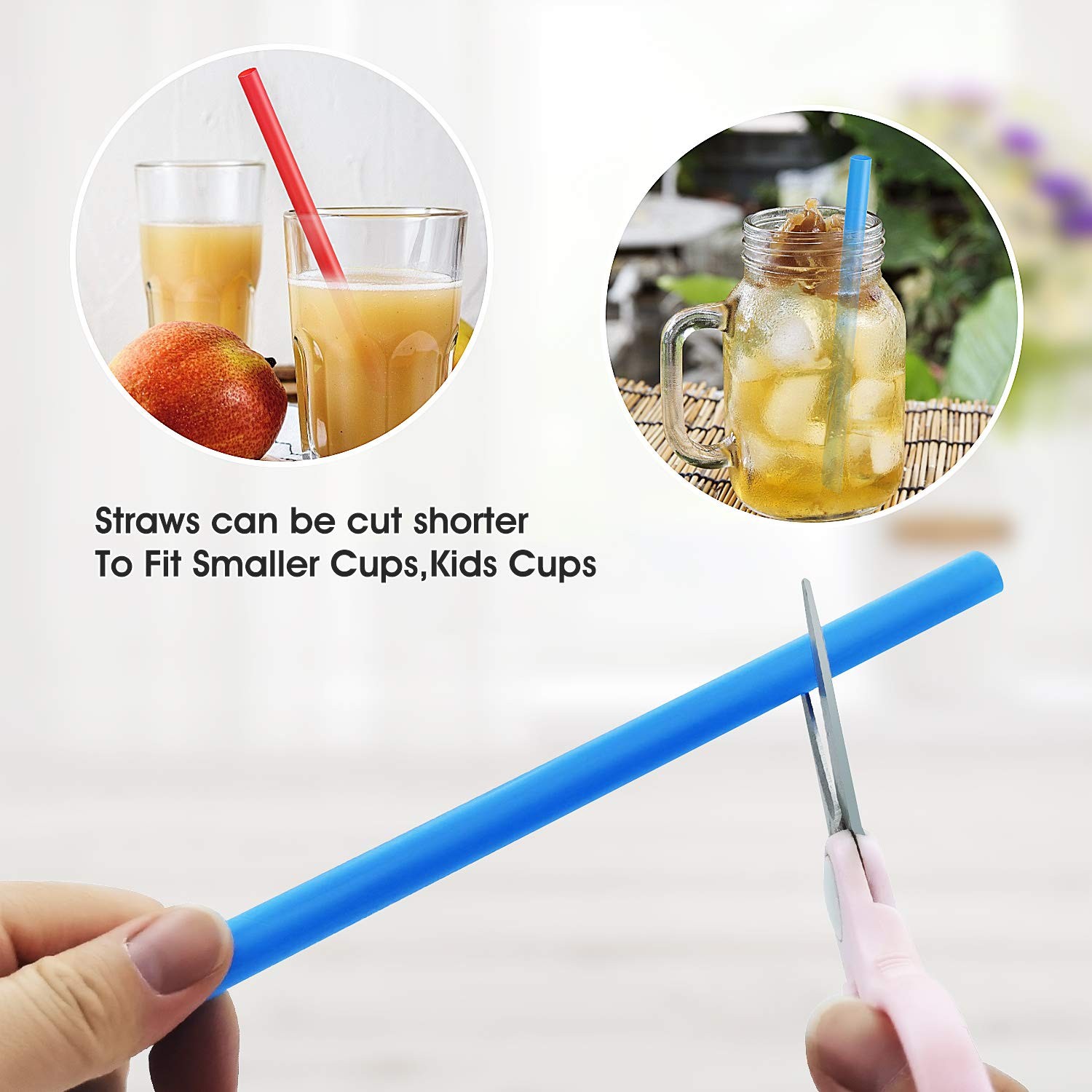 RENYIH 300 Pcs Multi 0.43″ Wide X 9.45″ Long, 300PCS(Individually Wrapped)