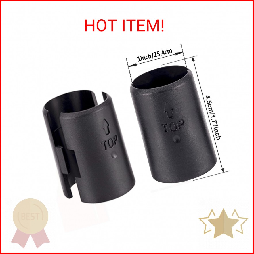 Snnalosses 54 Pack Wire Shelving Shelf Lock Clips, Black, ABS Plastic & Metal, 1
