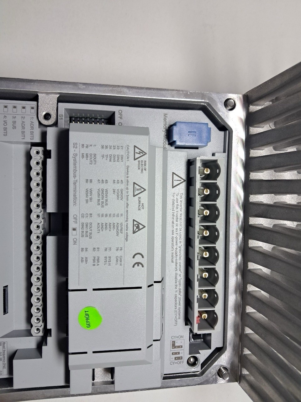 Used – Nord SK 205E-111-340-A INVERTER 1.1 kW 3ph FLA 2.7 Amps 0/400 Hz