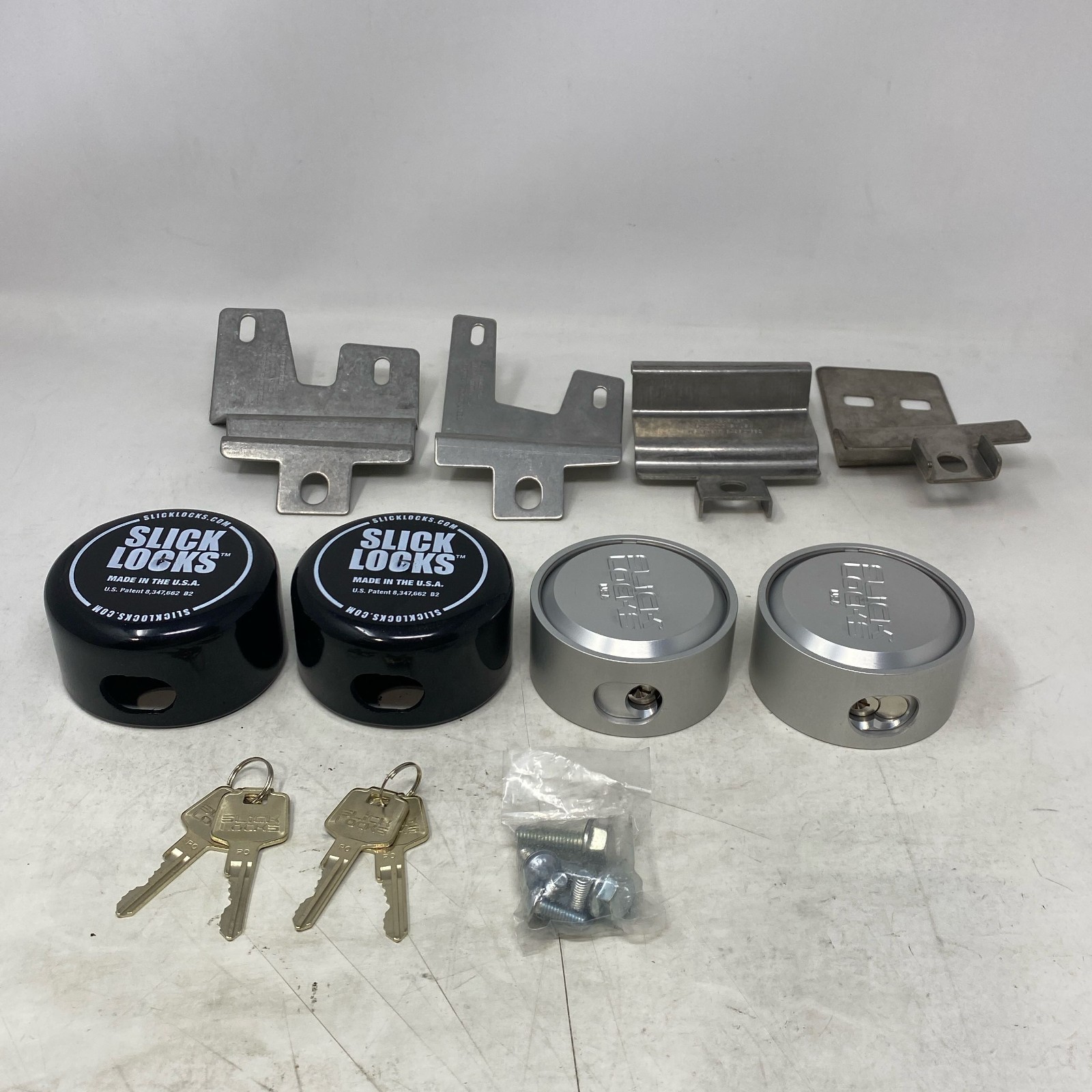 Slick Locks Ford Transit Sliding/Rear Door Security Kit – Black/Silver
