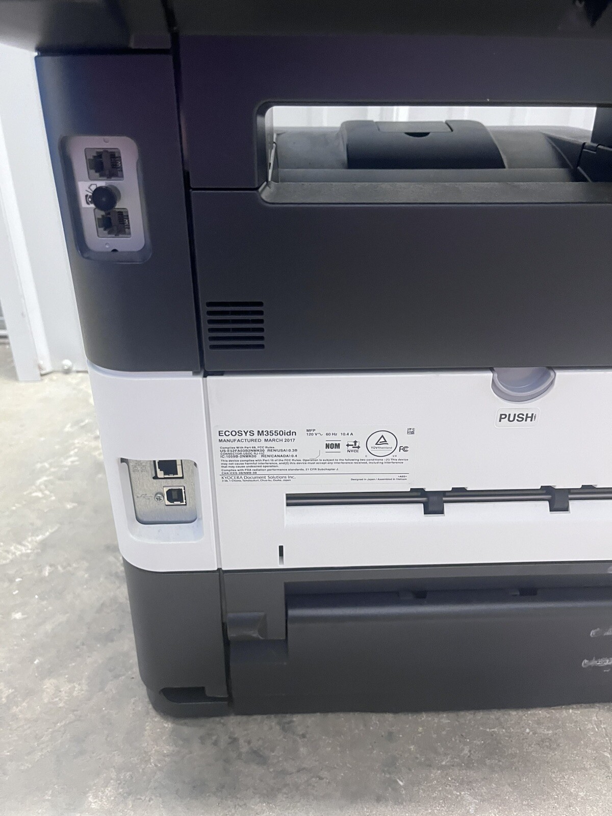 Mono MFP M3540idn Laser printer Copy Scan 66K pages