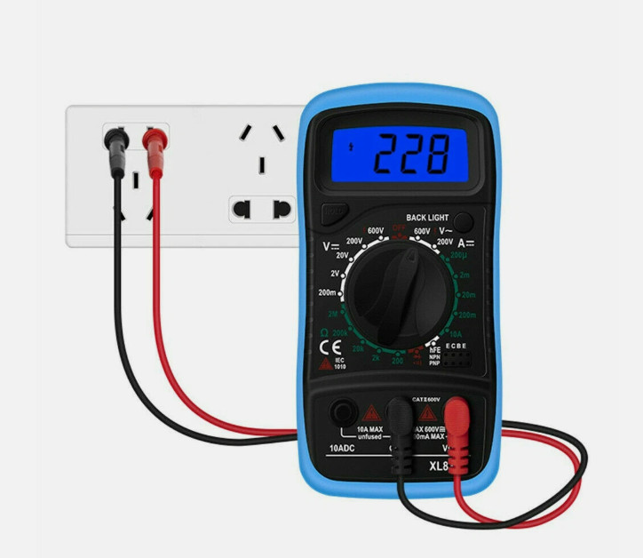 Digital Multimeter AC DC Voltmeter Ammeter Ohmmeter Volt Tester Meter XL830L USA