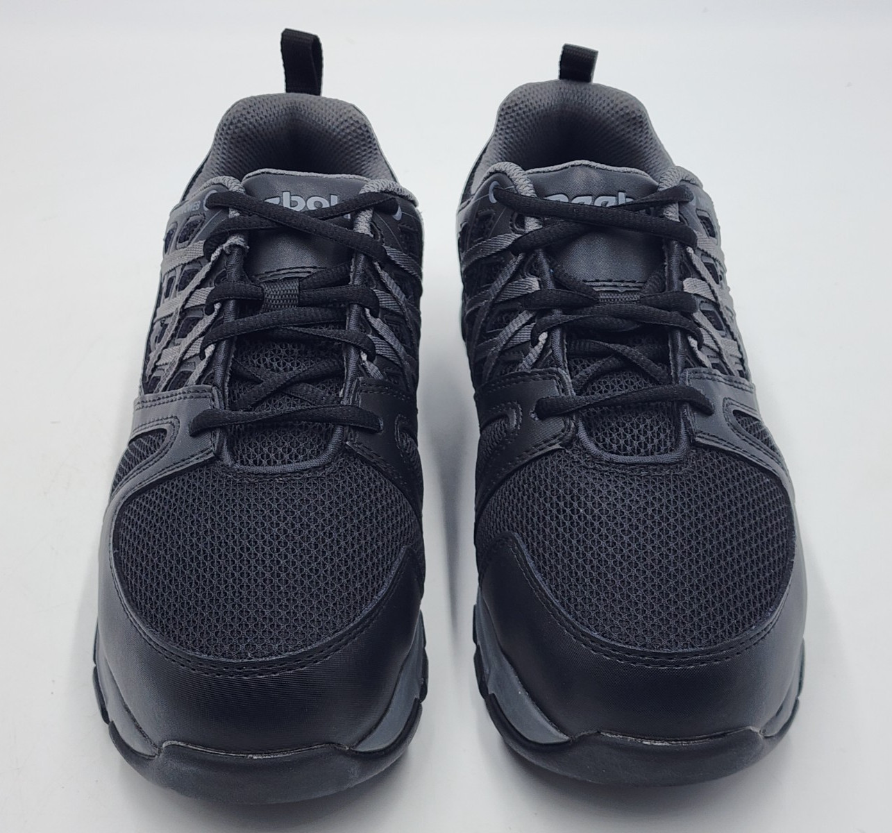 Reebok Steel Toe Sublite Black Work Sneakers Wide Sz Men’s 8 / Women’s 10