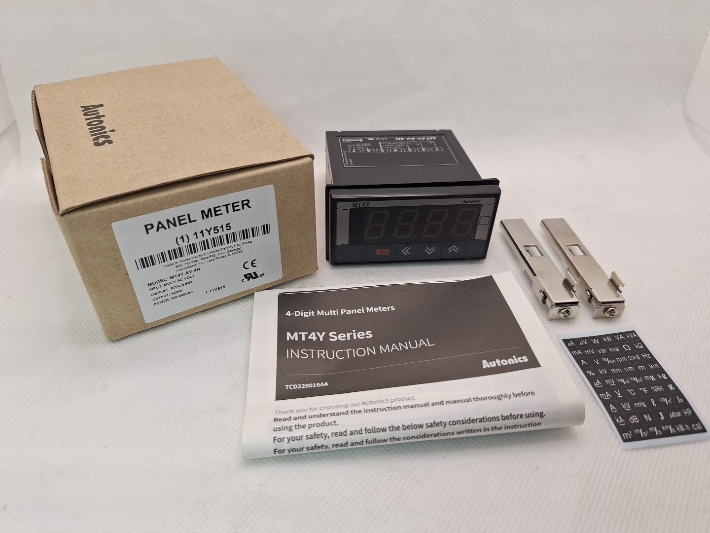 MT4Y-AV-4N AUTONICS Digital Panel Meter: Digital Panel Meter, AC Volt