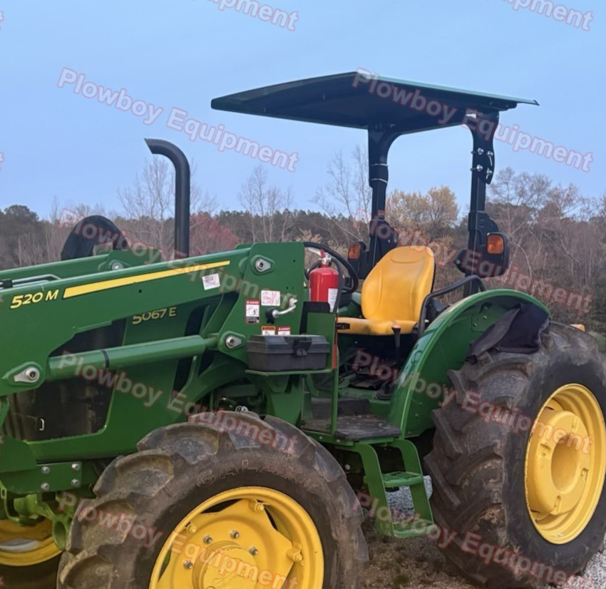 Green Metal Canopy for John Deere Tractor ROPS W/ Brackets Size 46.5″ x 58″ READ