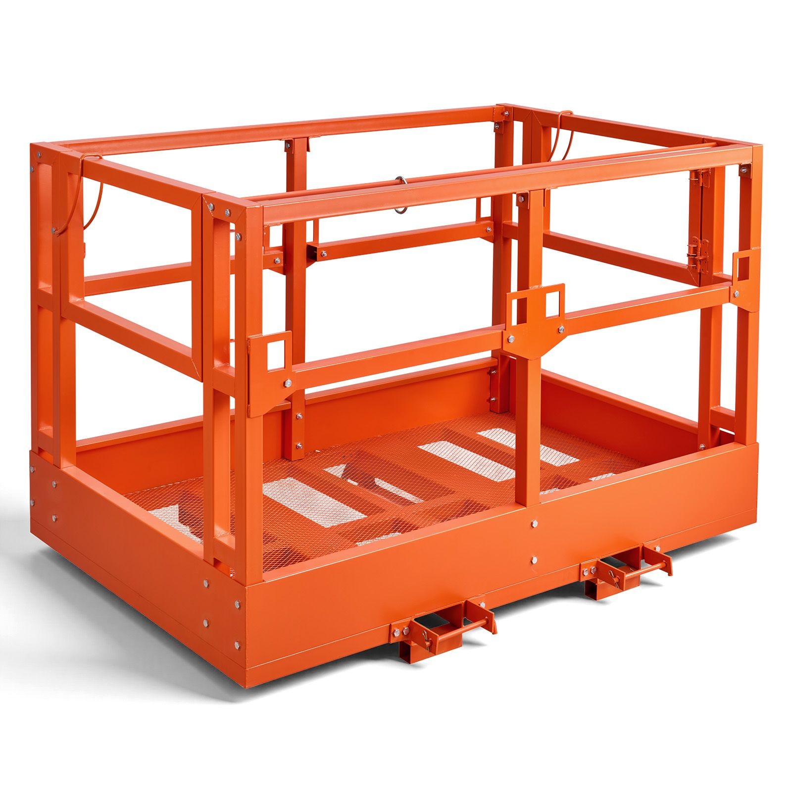 Mesh Telehandler Work Platform, 48 x 73.9 Inch, Man Safety Basket, 2000 lbs