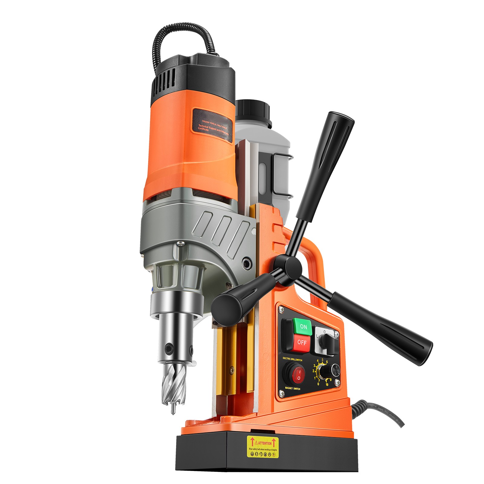 Uimoso Magnetic Drill 1450W 2810 lbf Portable Mag Drill Press 1.6 in Diameter