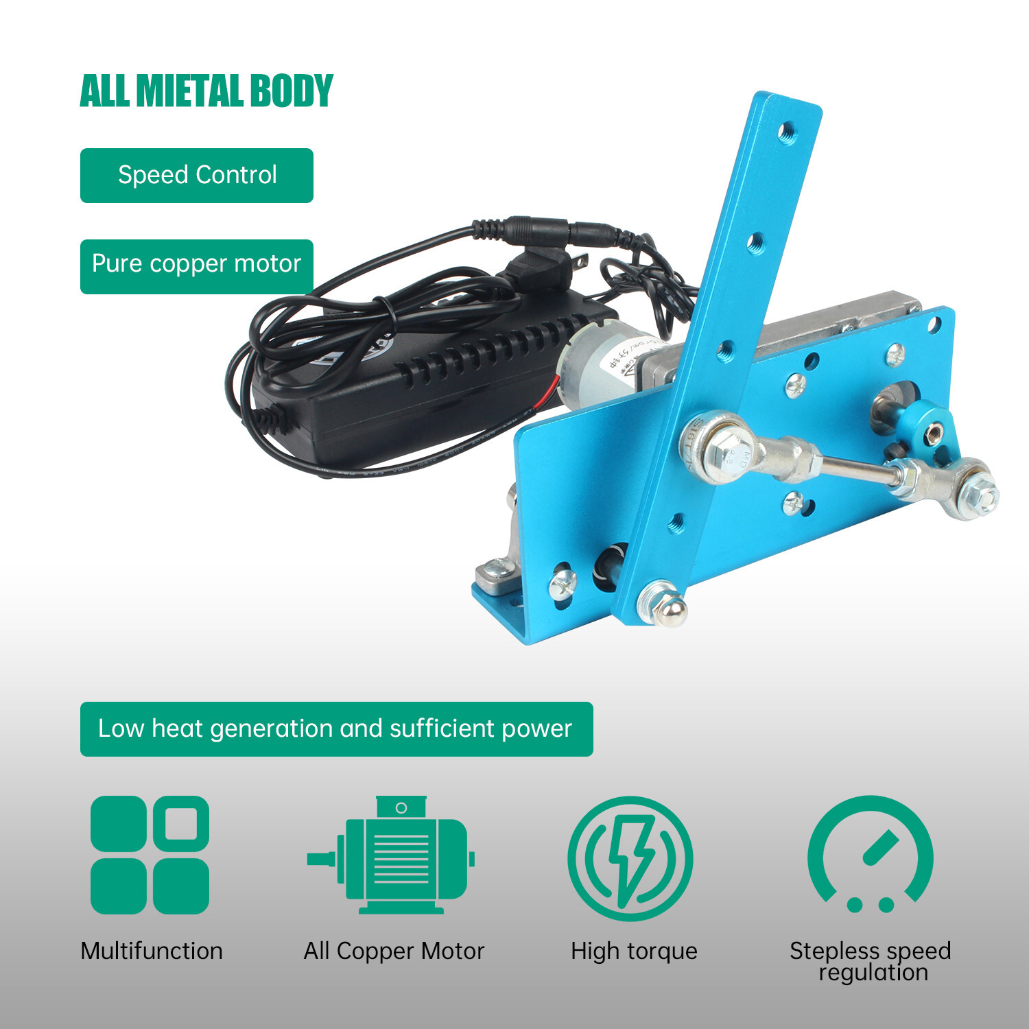 Linear Actuator Reciprocating Motor Swing Angle 20-120° 40/90/120/275 times/min