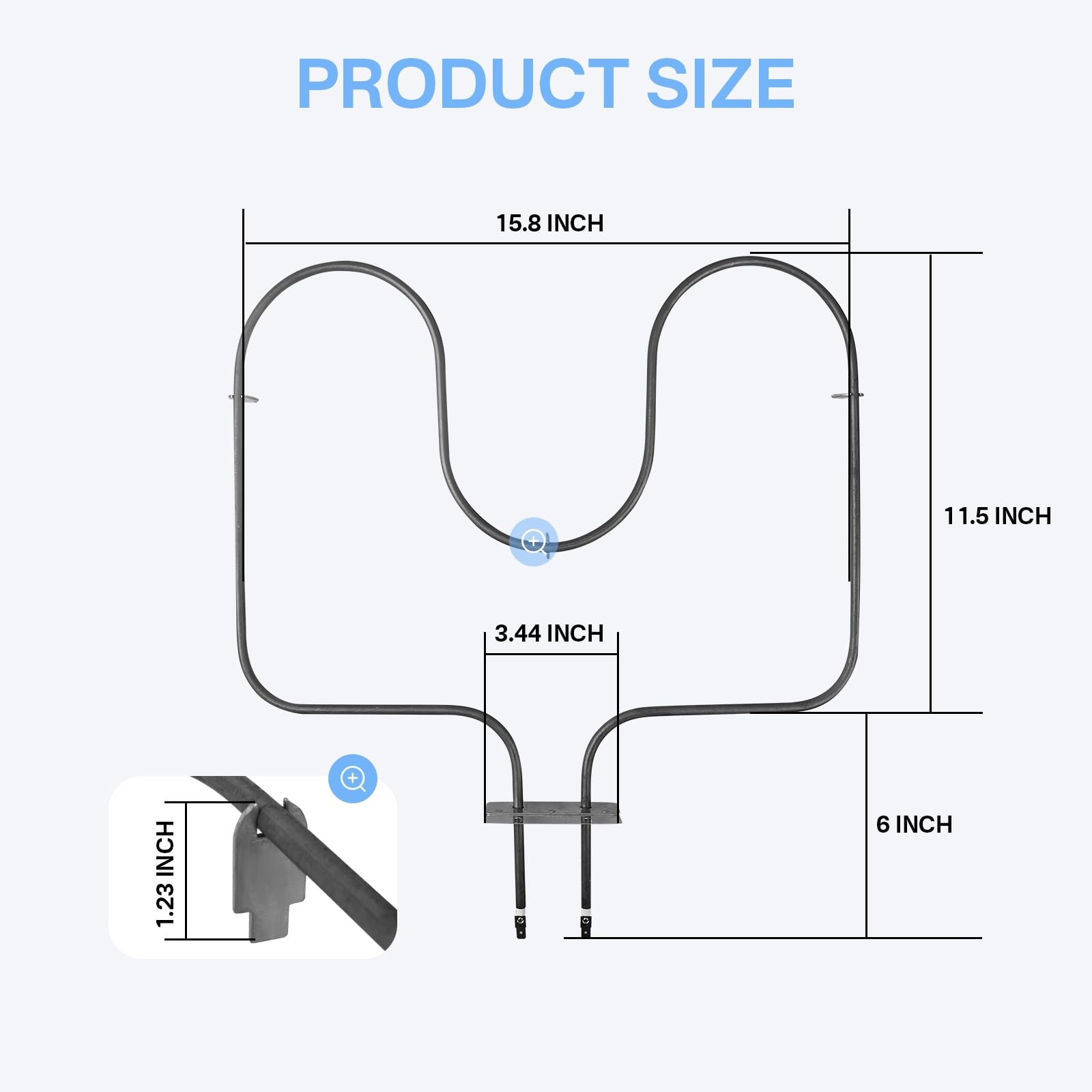 Oven Bake Element Fits for Amana Whirlpool ARR630 ART6110 77001094…