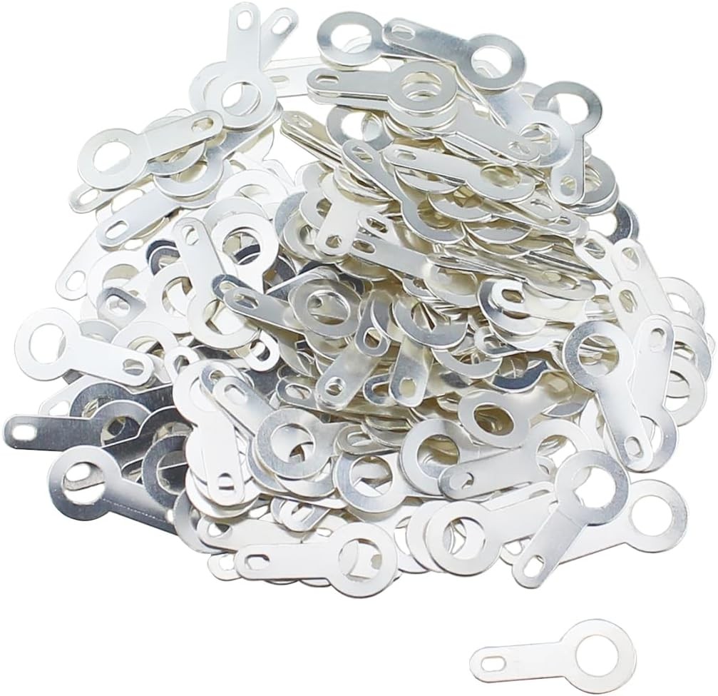 Title 200PCS Single Head Solder Terminal, Silver Copper Solder Lug