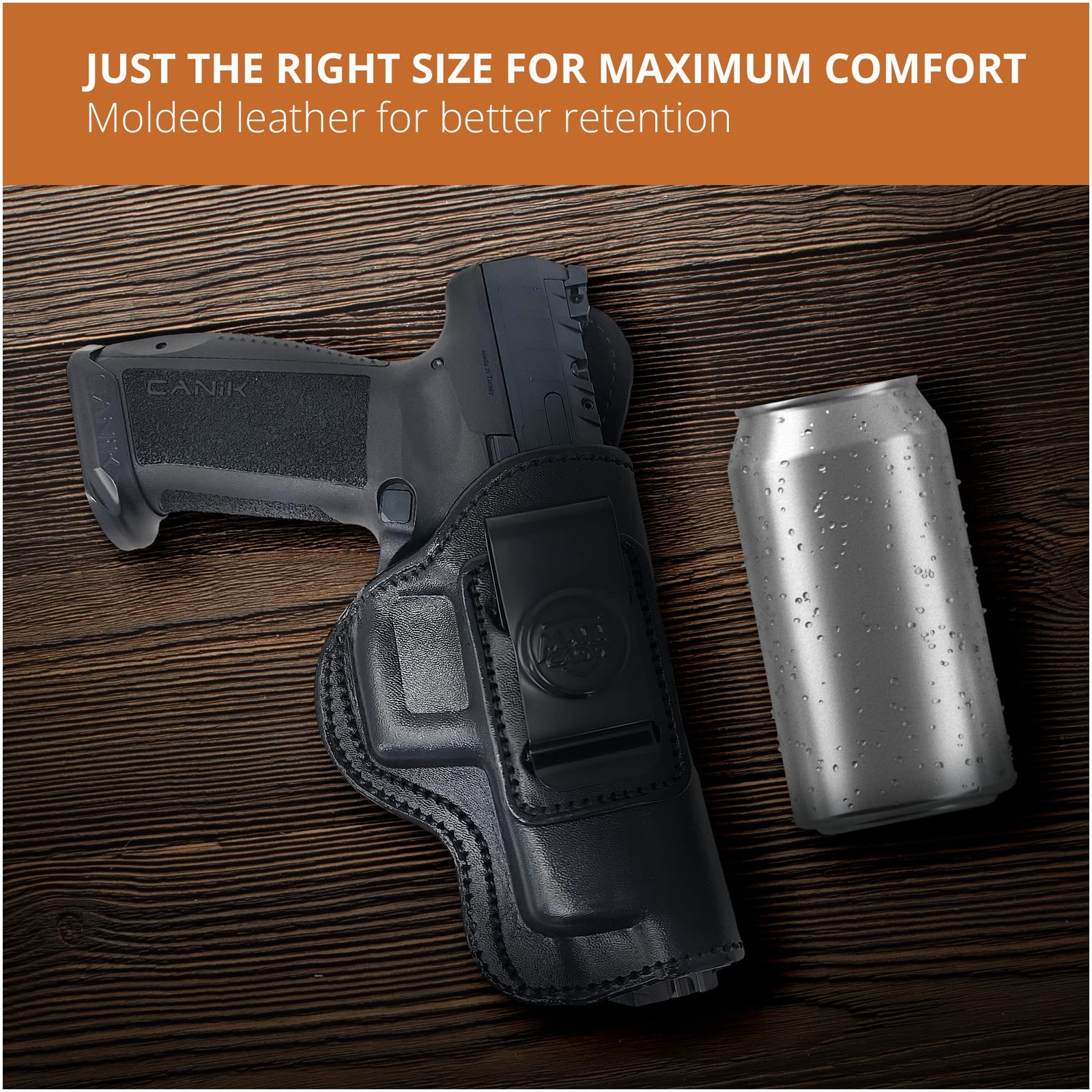 Genuine Leather Iwb Holster for Canik TP9 SFX for Tactical Handgun. Maxx Carr…