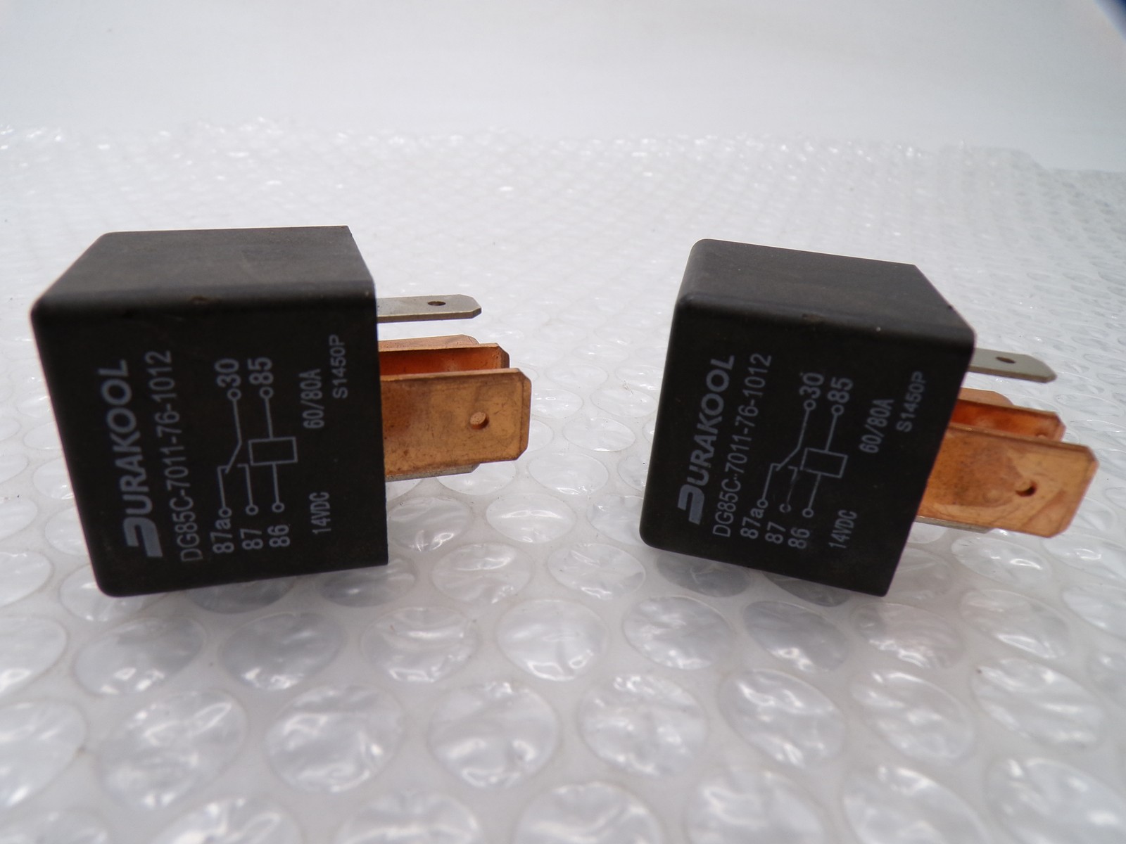 DURAKOOL DG85C-7011-76-1012 RELAY 14V LOT OF 2 NSNP