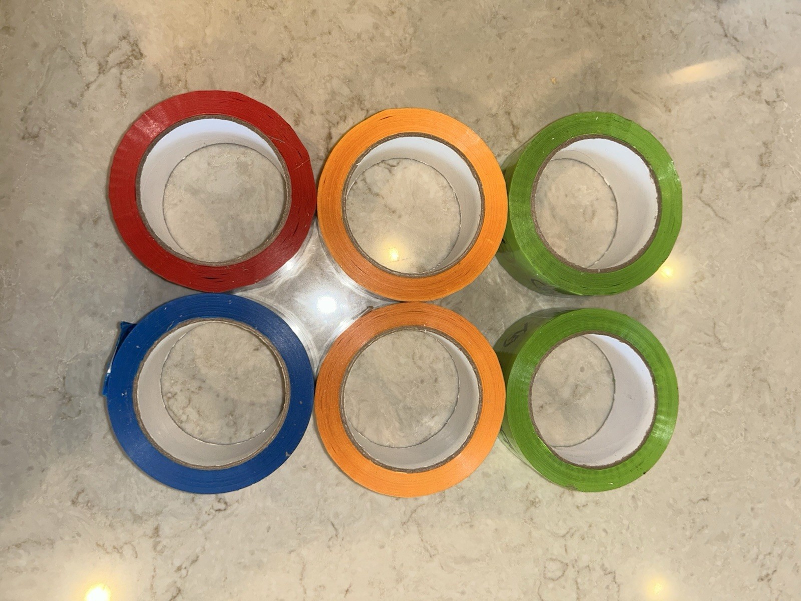 Ebay Branded Bright Colored Packaging Tape 2” x 75 Yards NEW Lot Of 6