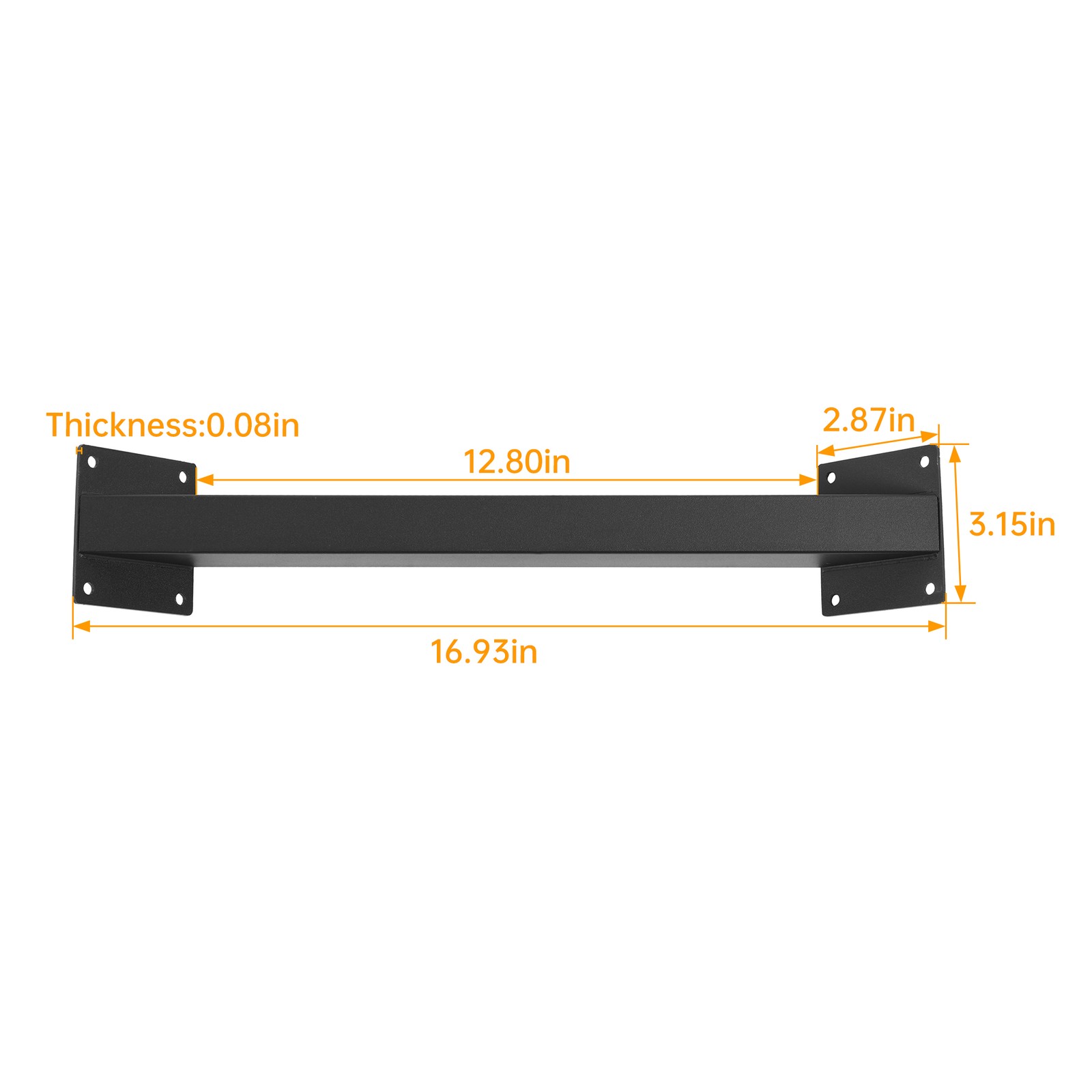 45 Degree Angle Support Bracket Pergola Heavy Duty Connectors Steel 4 Pcs