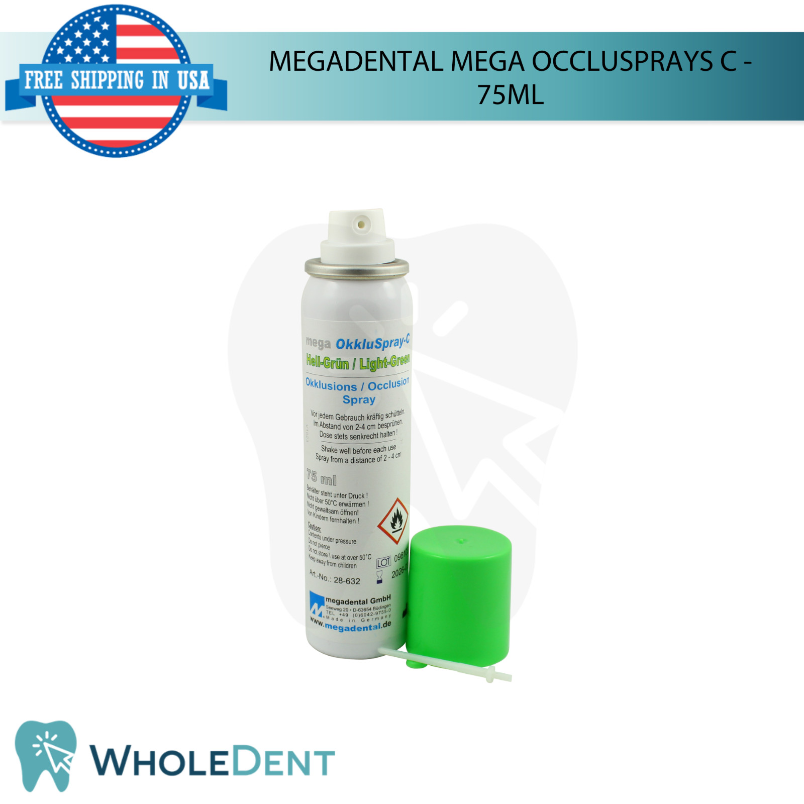 Dental Mega OccluSprays C – 75ml Red / Green Accurate Bite Adjustment
