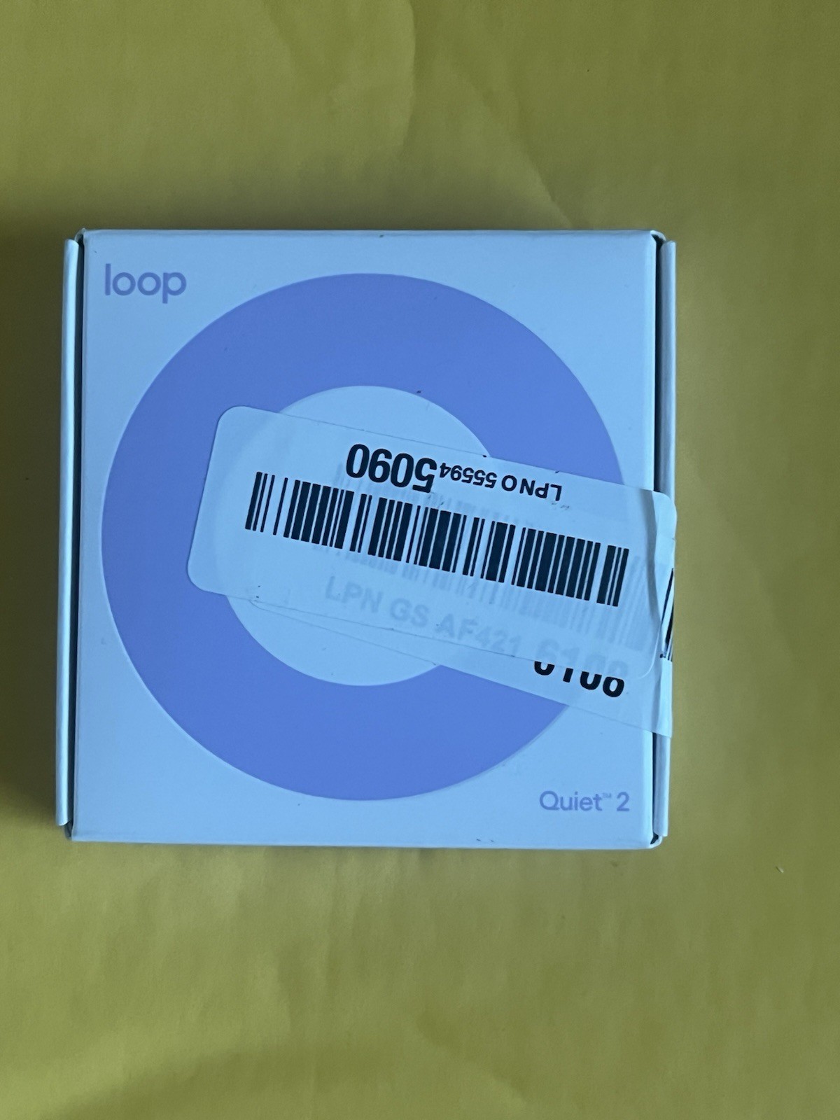 Loop Quiet 2 Violet Reusable Earplugs 24dB Noise Reduction Sleep Focus Travel