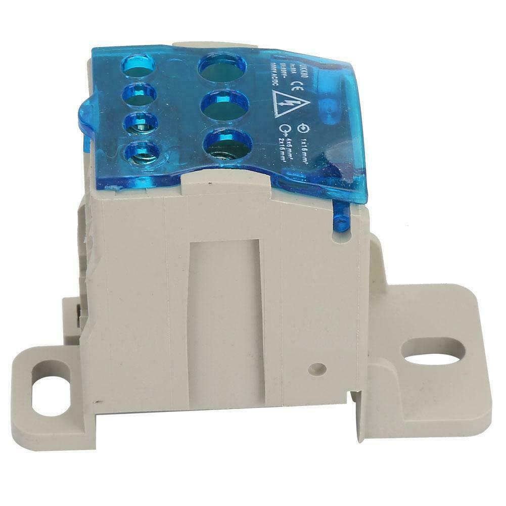 Power Junction Box Distribution Terminal Block Connector DIN Rail 80A