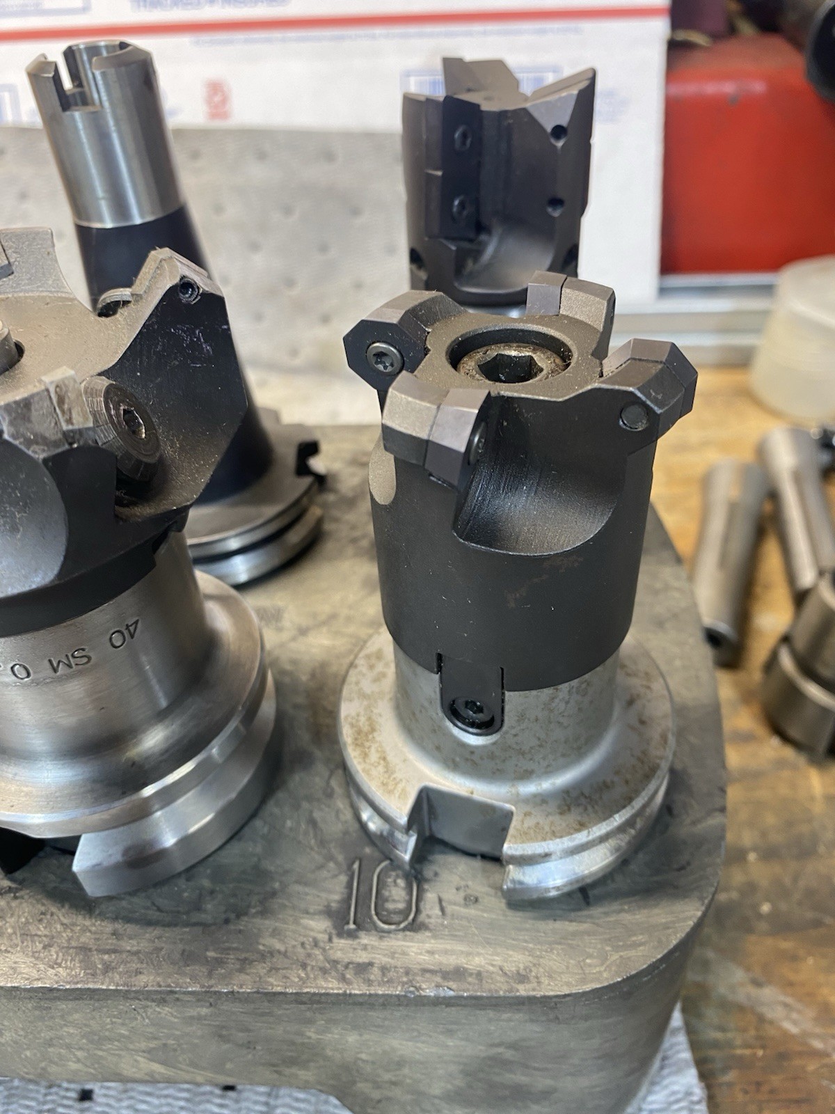 BT 40 Face Mill Holders Lot Of 10