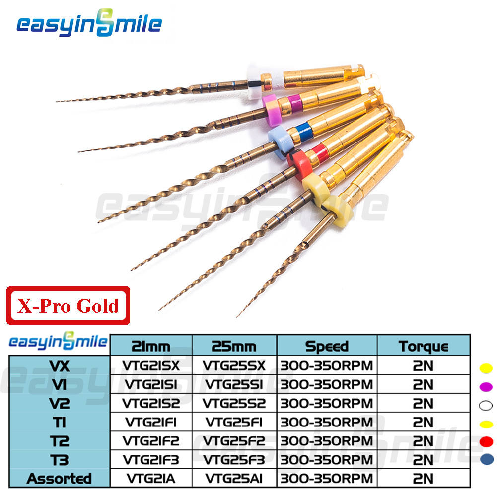 Dental Endo Files X-Pro Gold Taper Rotary NITI Endodontic File S1 S2 SX F1 F2 F3