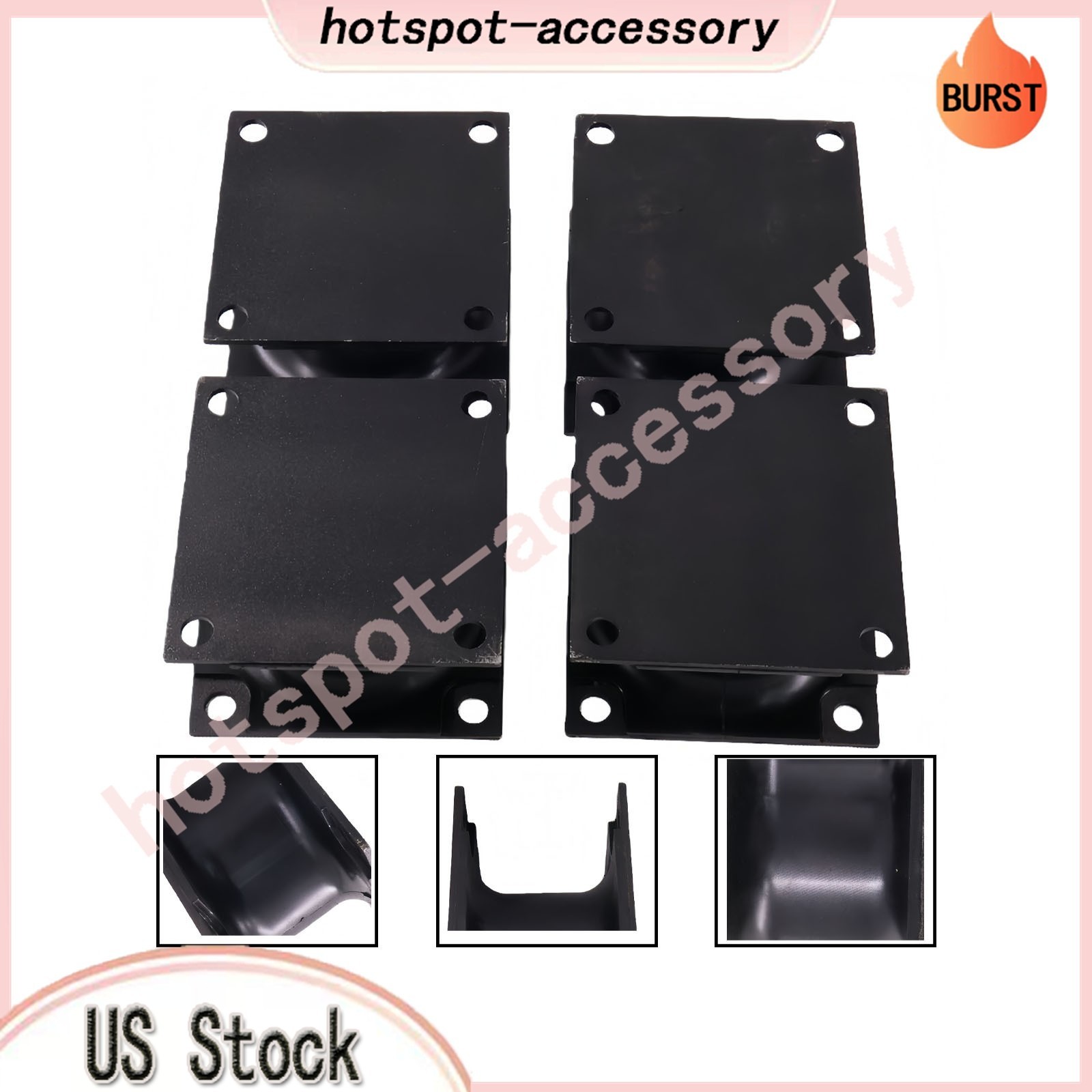 4PCS Vibratory Plate Compactor Rubber Isolator Shock Mount Fits For Doosan