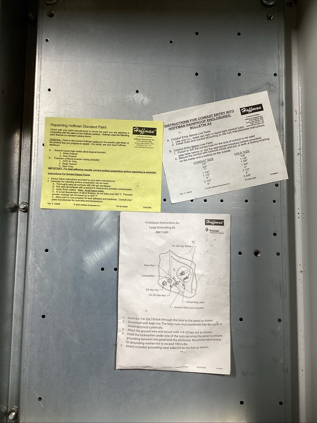 NEW Hoffman A30R2410HCR 30”x 24”x 10” Hinged Wall-Mount Control Enclosure