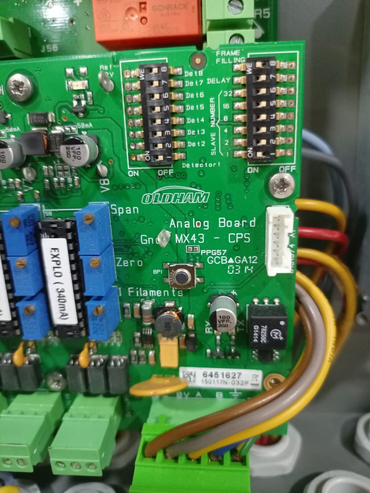 Oldham MX43 Analog And Digital Gas Detection Control Unit- W/O ANY ACCS.