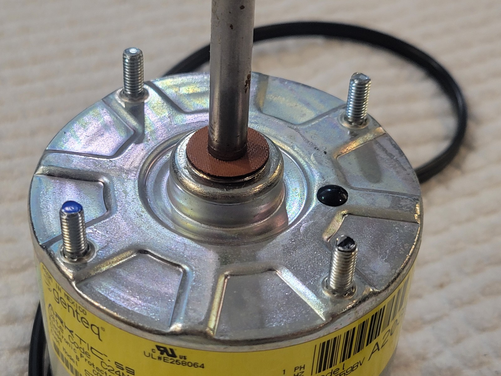 MORRILL MOTORS P/N 5201A 59 ECM REFRIGERATION MOTOR, 208-230V, 1/15HP, 1550RPM