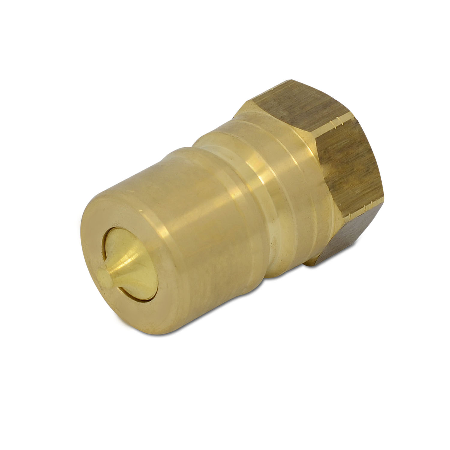 1″ NPT ISO 7241-B Brass Quick Connect Male Coupler