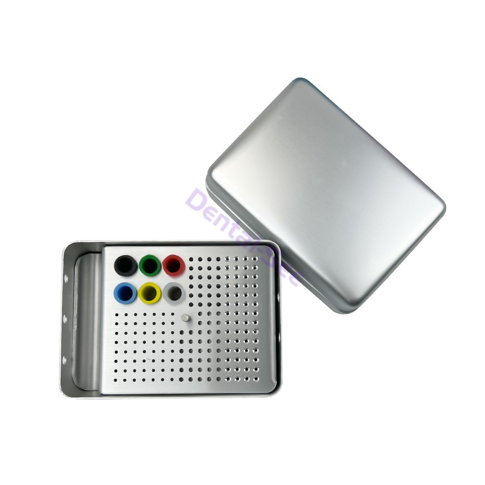 Dental Endo Box FG Files Bur Holder Autoclave Disinfection Box 180 Holes
