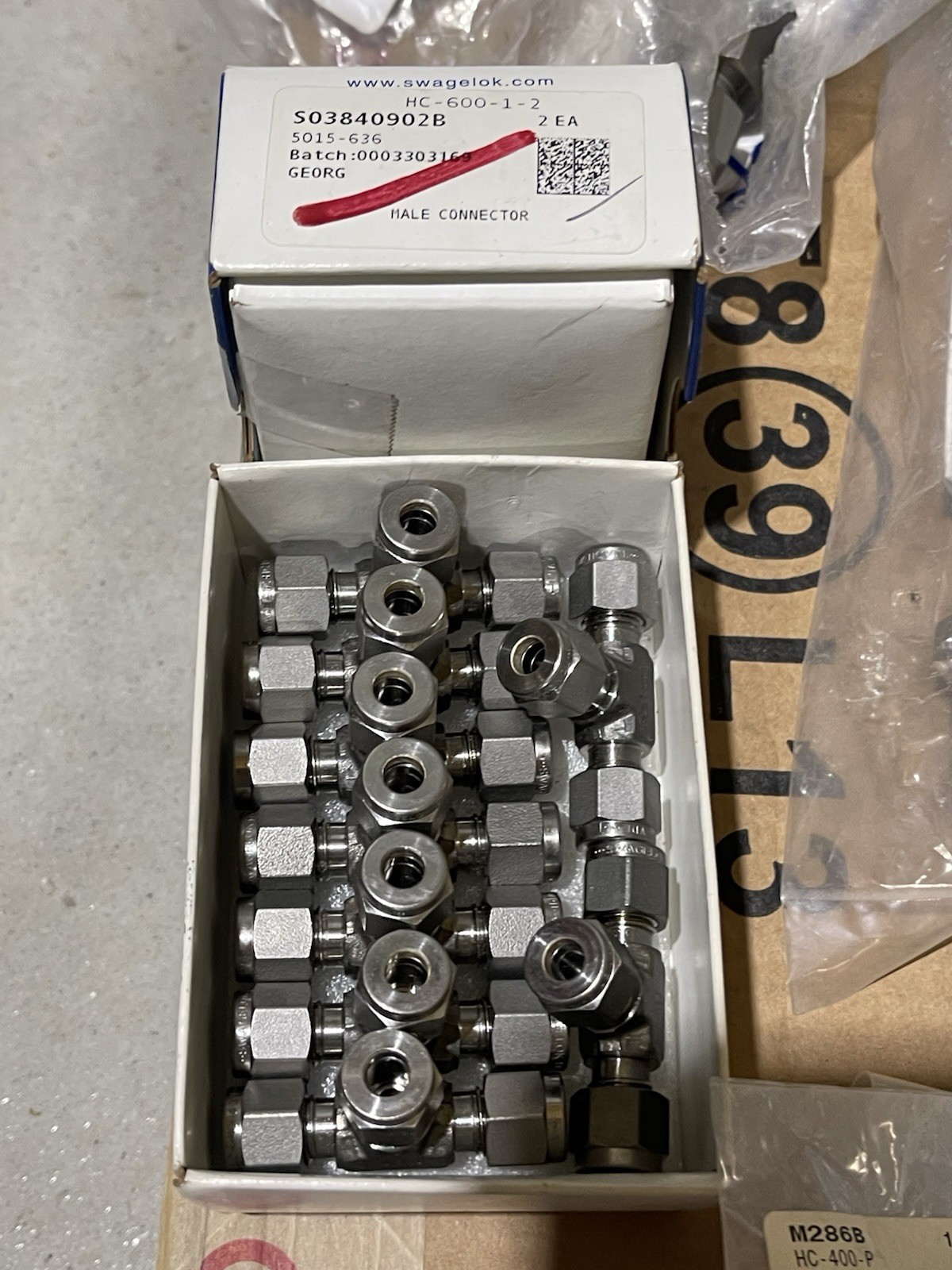 Lot Of Swagelok Fittings, Hoses, Valves, Filters, SS Stainless Steel, HC C-276