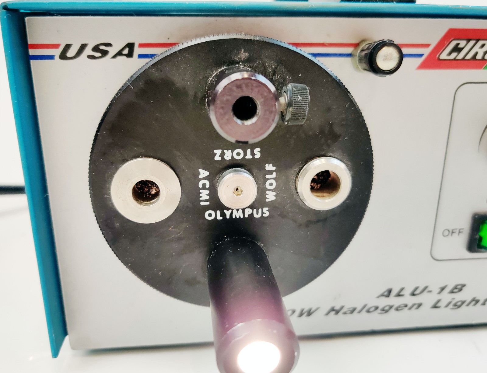Circon ACMI ALU-1B 150W Halogen Light Source for Borescopes, Fiber Optics Tested
