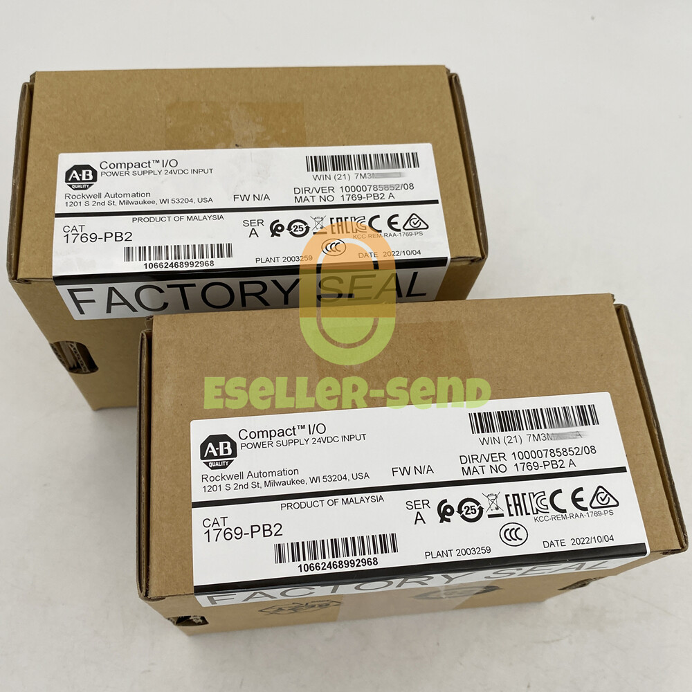 1769-PB2 Allen-Bradley CompactLogix DC 2A/0.8A Power Supply 1769PB2 New Sealed