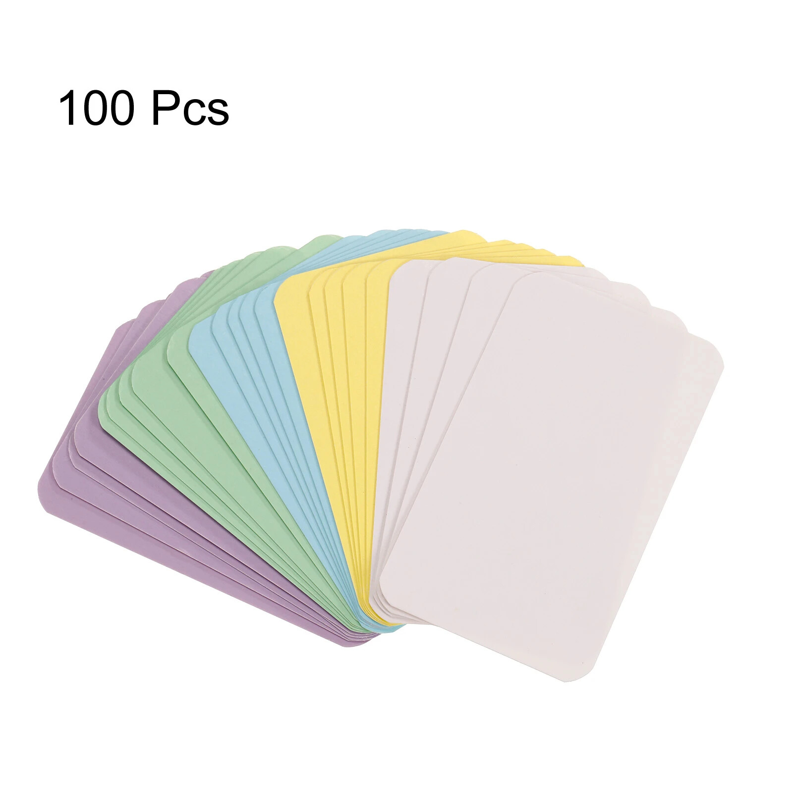 100Pcs 90x54x0.3mm Kraft Paper Card Blank Business Card Message Note Thank