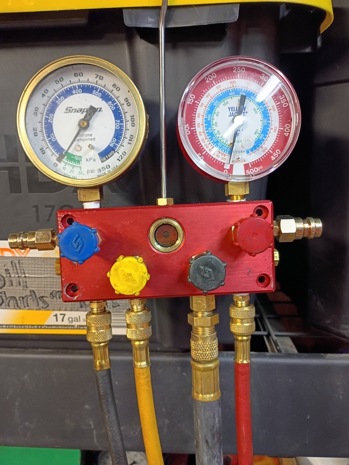 Snap On ACT9600A 134A 1234YF Freon AC Manifold Test Gauges Automotive Industri2