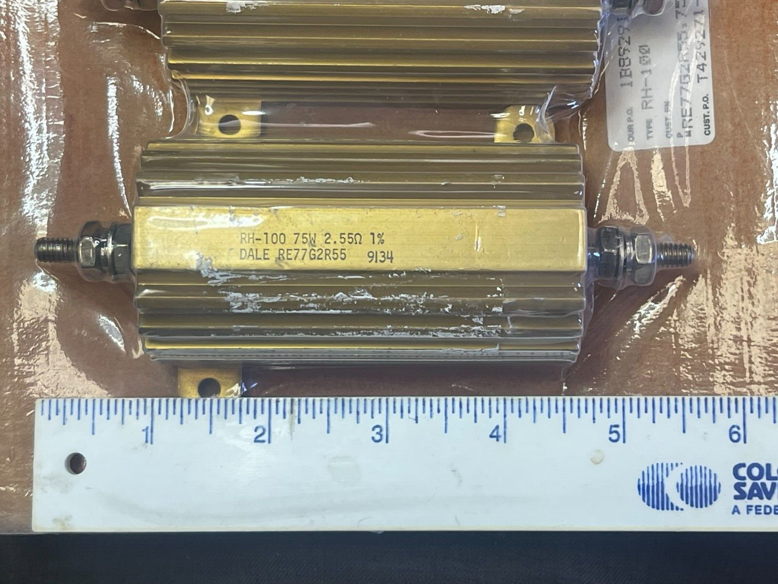 Dale RH-100 75W Mountable Power Resistor ( NEW )