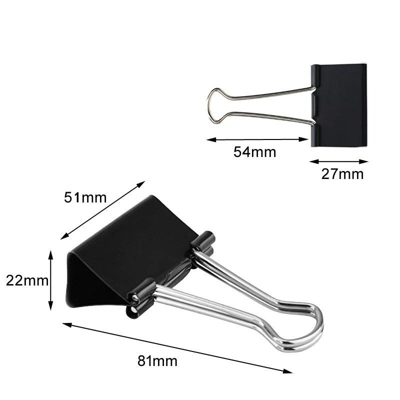 Binder Clips Inch Big Paper Clamps for Office Supplier – Pack of 10