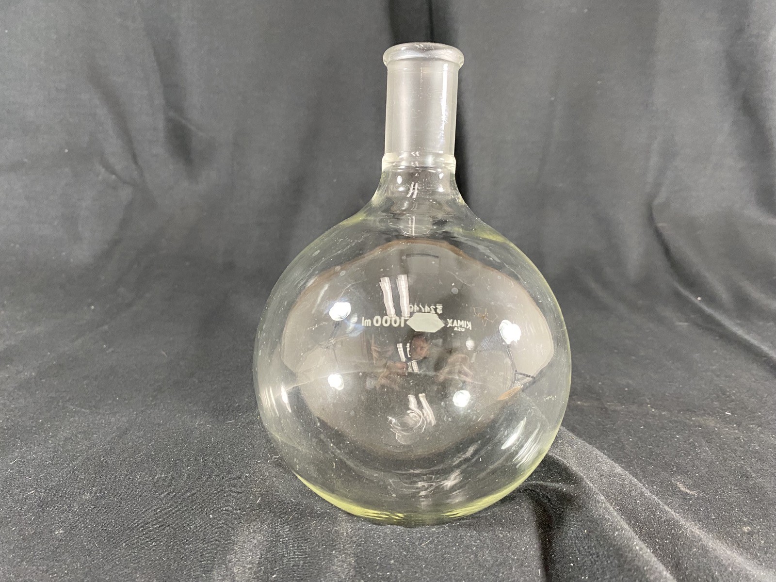 KIMAX DWK Glass 1000mL 1L 24/40 Single Neck Round Bottom Flask 25285-1000